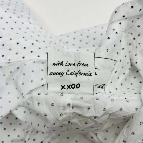 Frank & Eileen Barry White Printed Crinkle Shirt - Picture 12 of 12